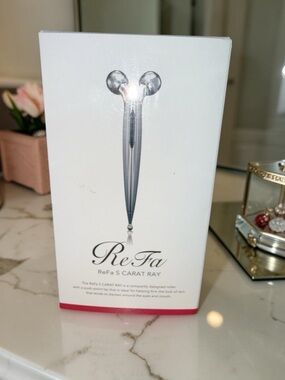 ReFa S CARAT RAY RF-SR2150B MTG Platinum  Facial Roller Device Japan w/Soap